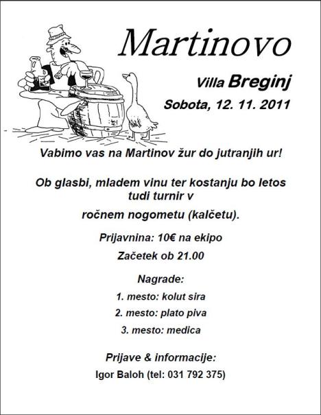 Martinovo 2011 - vabilo