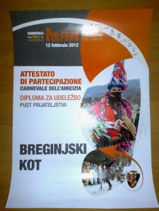 Spominska diploma za udeležbo